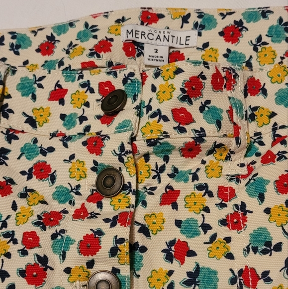 J.Crew Mercantile Floral Button Skirt - Picture 6 of 6